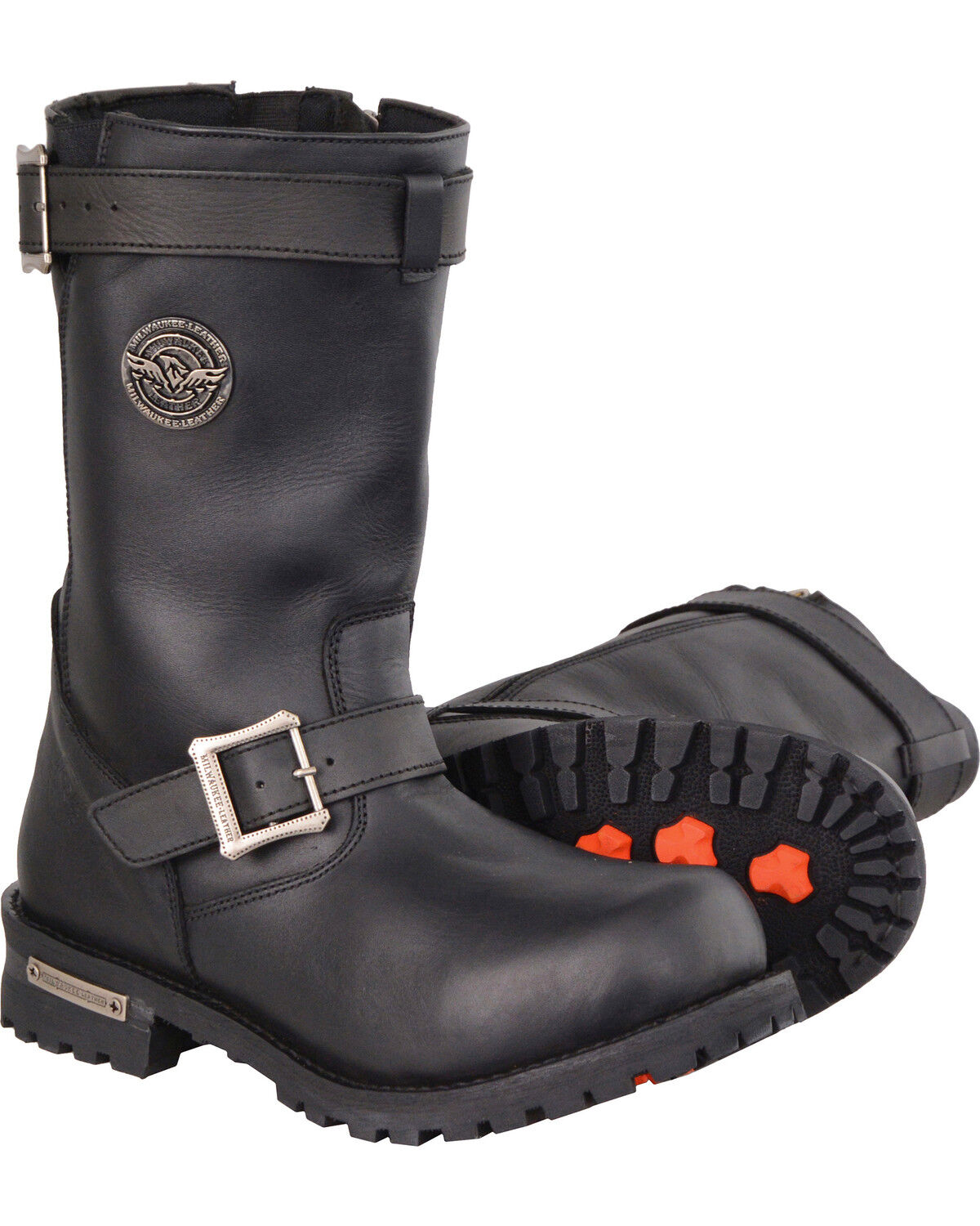 mens steel toe biker boots