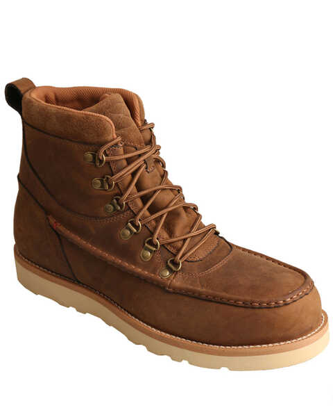 Twisted X Men's 6" Wedge Work Boots - Alloy Toe, Brown, hi-res