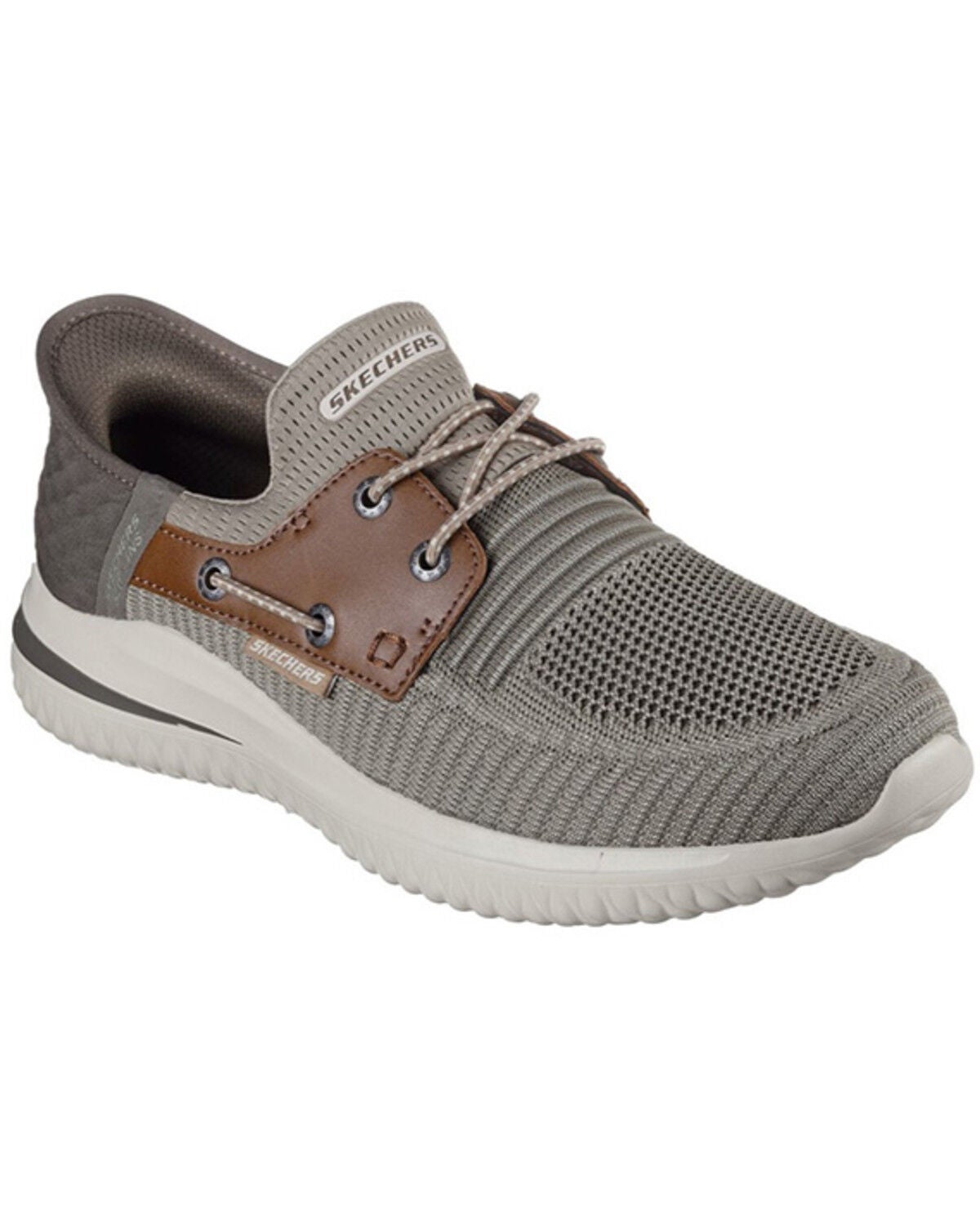 Skechers Men's Roth Slip-Ins Casual Shoes - Moc Toe, Brown, hi-res