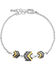 Montana Silversmiths Women's Charmed Chevron Silver Bracelet, Silver, hi-res