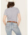 Image #4 - Ariat Women's Boot Barn Exclusive Gingham Print Short Sleeve Button-Down VentTEK Stretch Shirt, Blue/white, hi-res