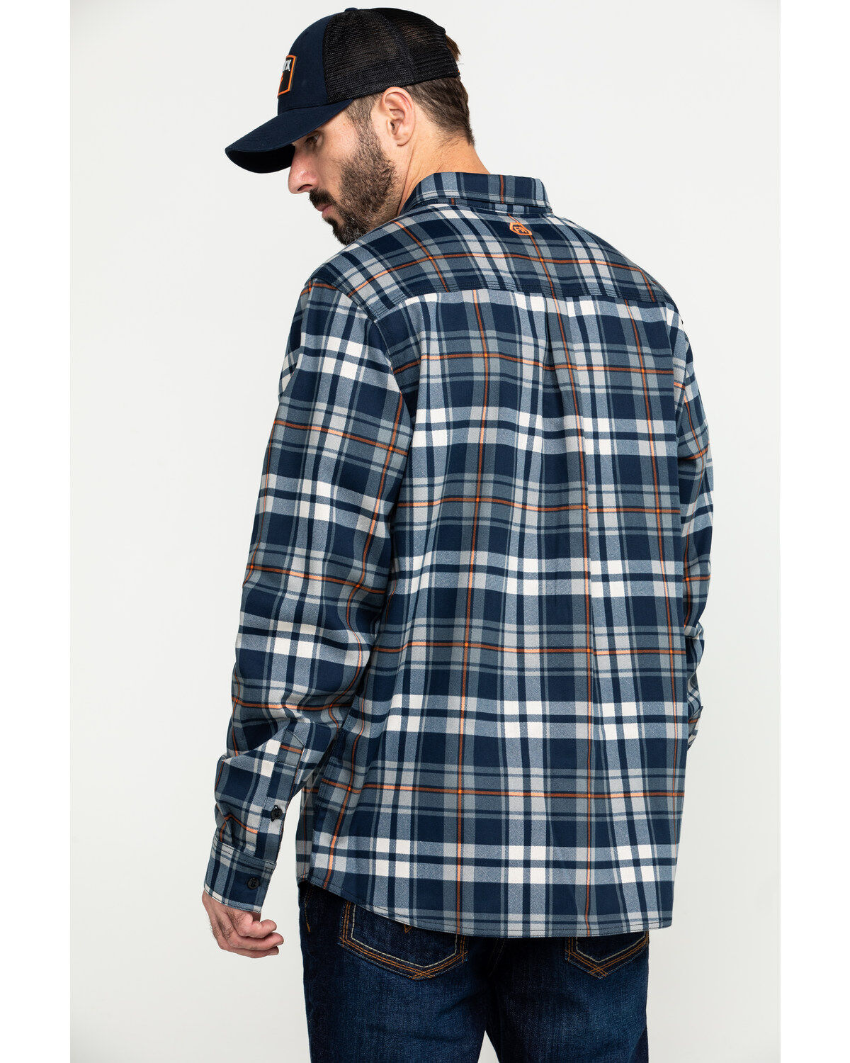 Image #2 -  Hawx Men's FR Plaid Print Long Sleeve Woven Work Shirt , , hi-res