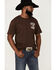 Cowboy Hardware Men's Outlaw Whiskey Graphic T-Shirt, Brown, hi-res