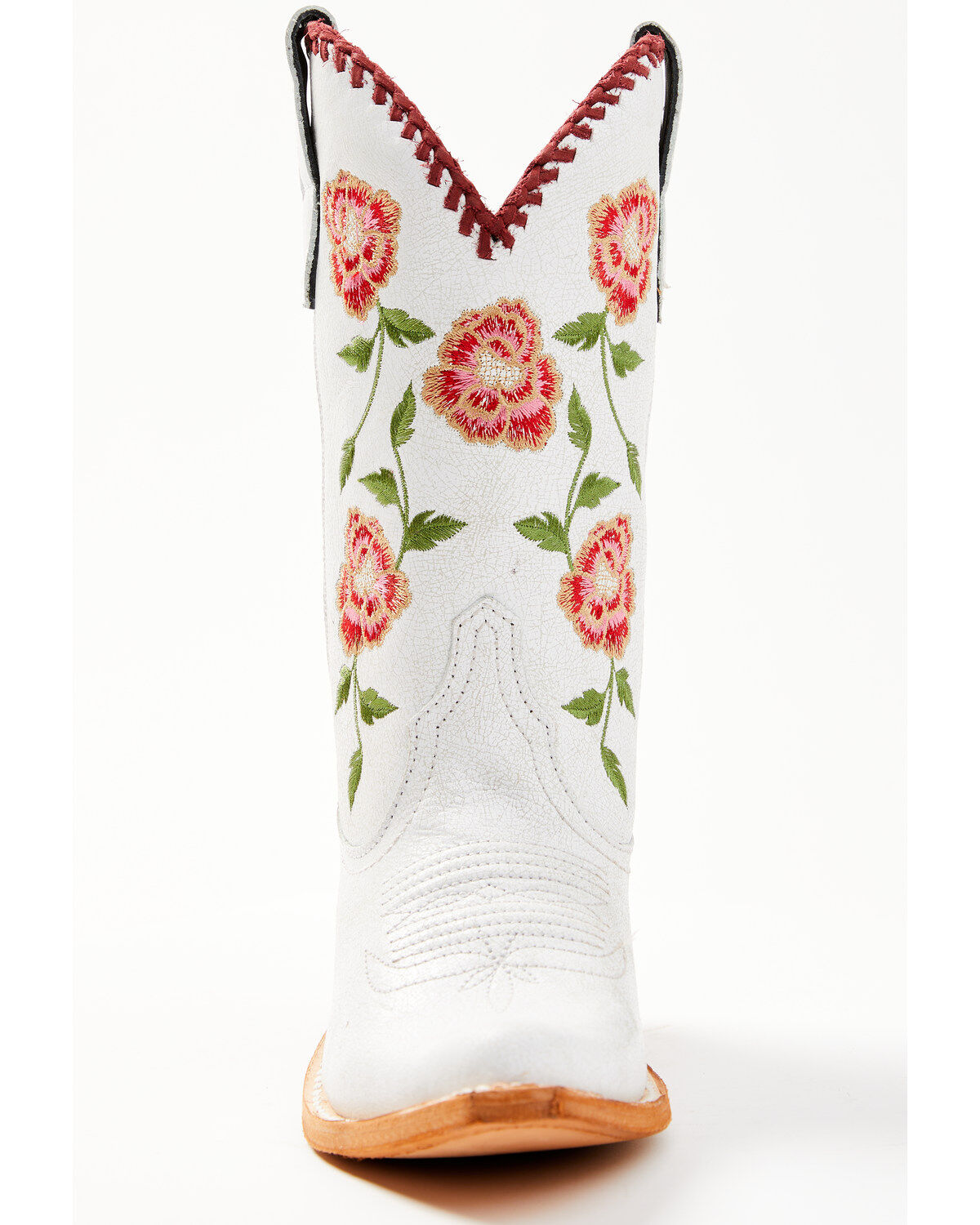 Image #4 - Liberty Black Women's Vicky Floral Embroidered Western Boot - Snip Toe, White, hi-res