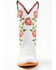 Liberty Black Women's Vicky Floral Embroidered Western Boot - Snip Toe, White, hi-res