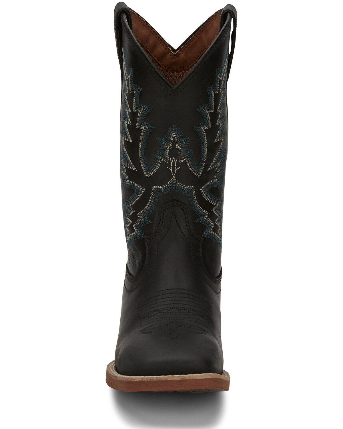 Image #5 - Justin Men's Tallyman Black Western Boots - Wide Square Toe, , hi-res