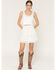 Image #1 - Shyanne Women's Embroidered Flutter Mini Skirt, White, hi-res