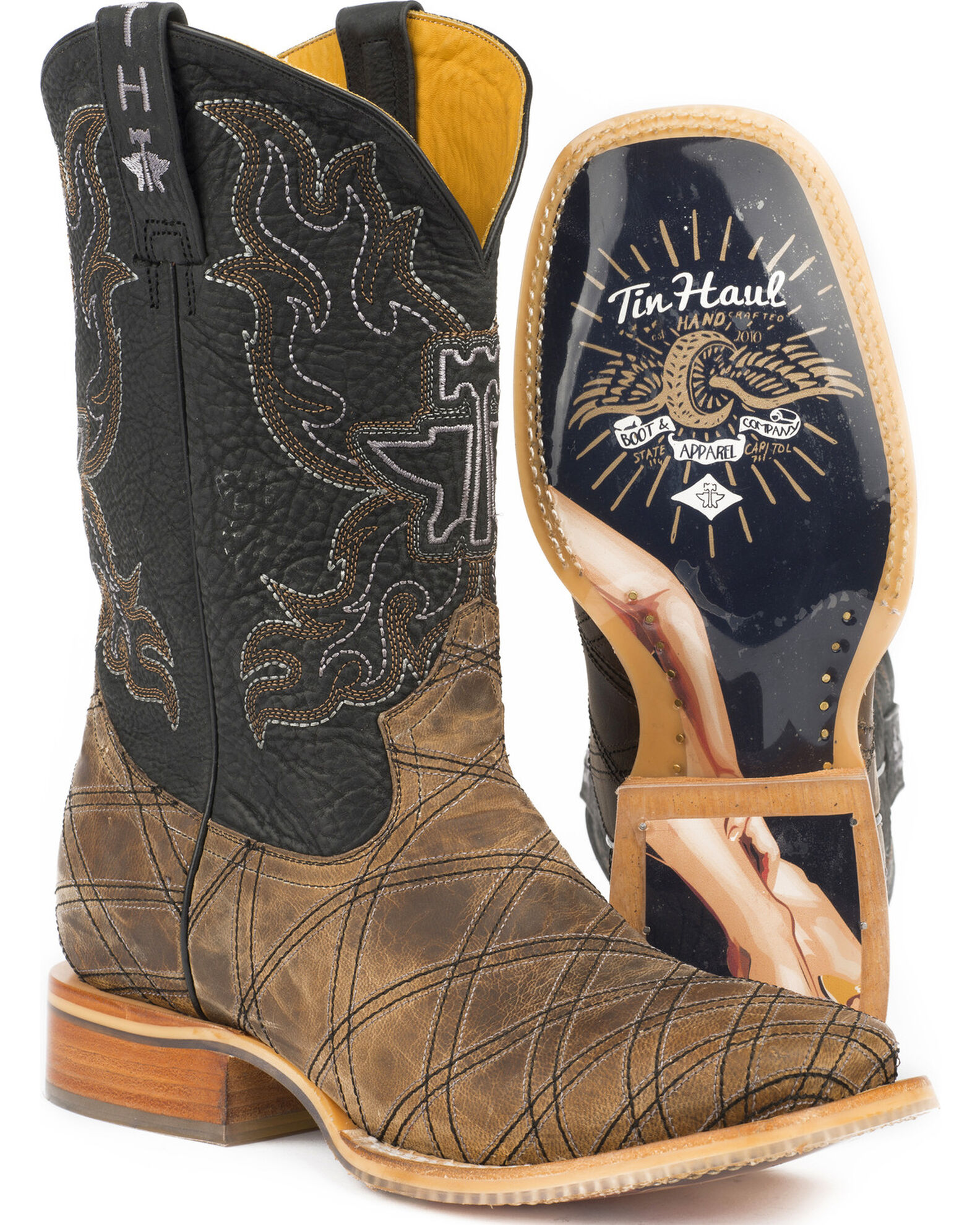 Men's tin haul boots on sale top