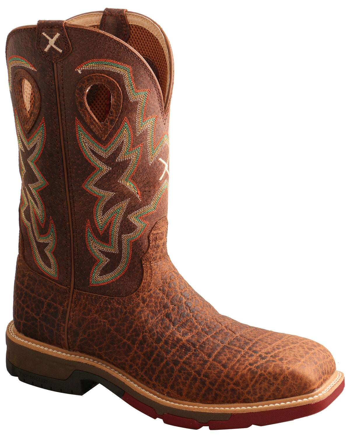 Twisted X Men's Tan Western Work Boots - Soft Toe, Tan, hi-res
