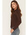 Image #2 - Shyanne Women's Solid Long Sleeve Concho Snap Shirt, Cognac, hi-res