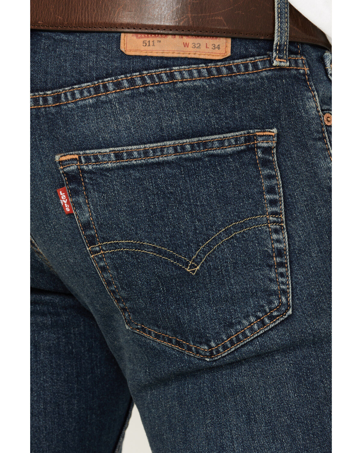 Image #4 - Levi's Men's 511™ Figure It Out Slim Stretch Straight Denim Jeans, Dark Wash, hi-res