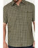 Brothers & Sons Men's Plaid Print Performance Short Sleeve Button-Down Western Shirt, Sage, hi-res