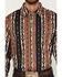 Image #3 - Wrangler Men's Checotah Southwestern Print Long Sleeve Snap Western Shirt, Brown, hi-res