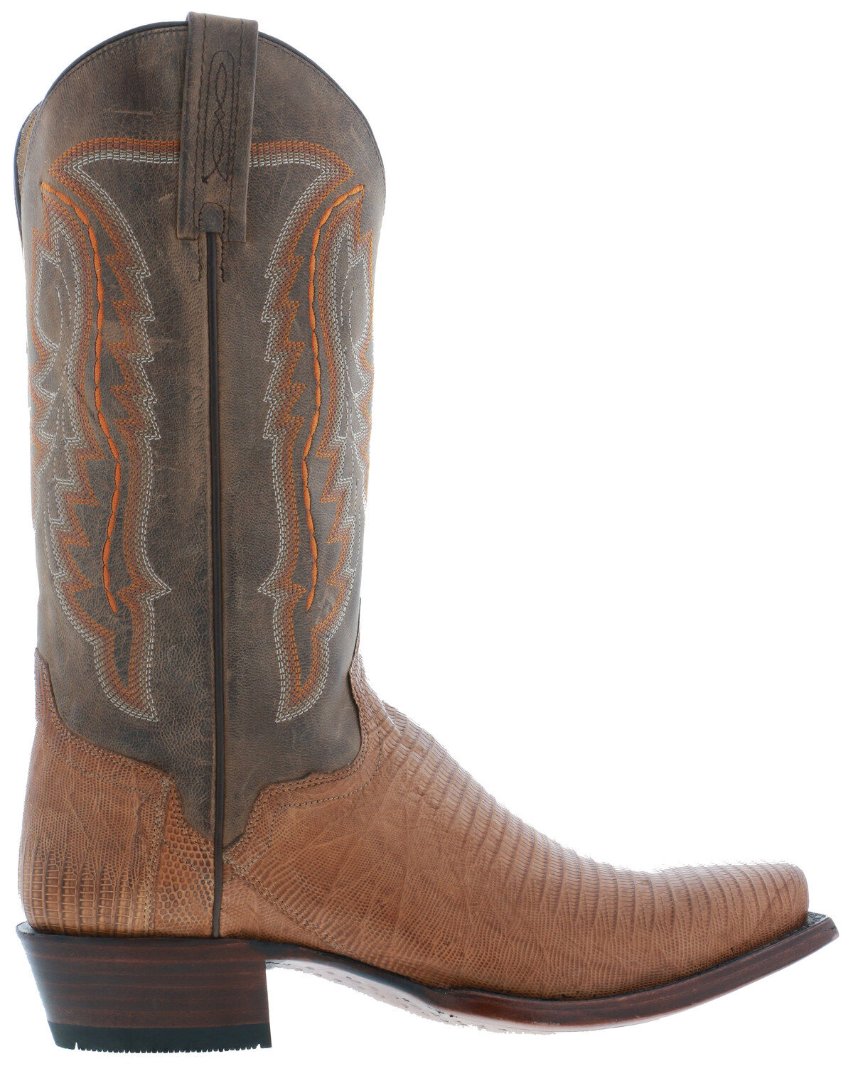 Image #2 - El Dorado Men's Teju Lizard Western Boots - Square Toe, , hi-res