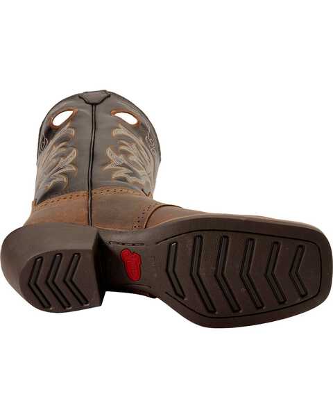 Image #5 - Justin Men's Punchy Stampede Black Cowboy Boots - Square Toe, , hi-res