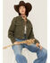 Image #2 - Sadie & Sage Women's Olive Cropped Shacket, , hi-res
