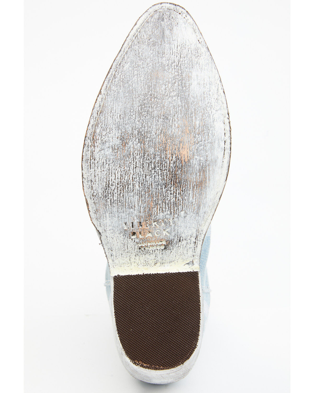Image #7 - Liberty Black Women's Simone Made in Denim Western Booties - Round Toe, Light Blue, hi-res