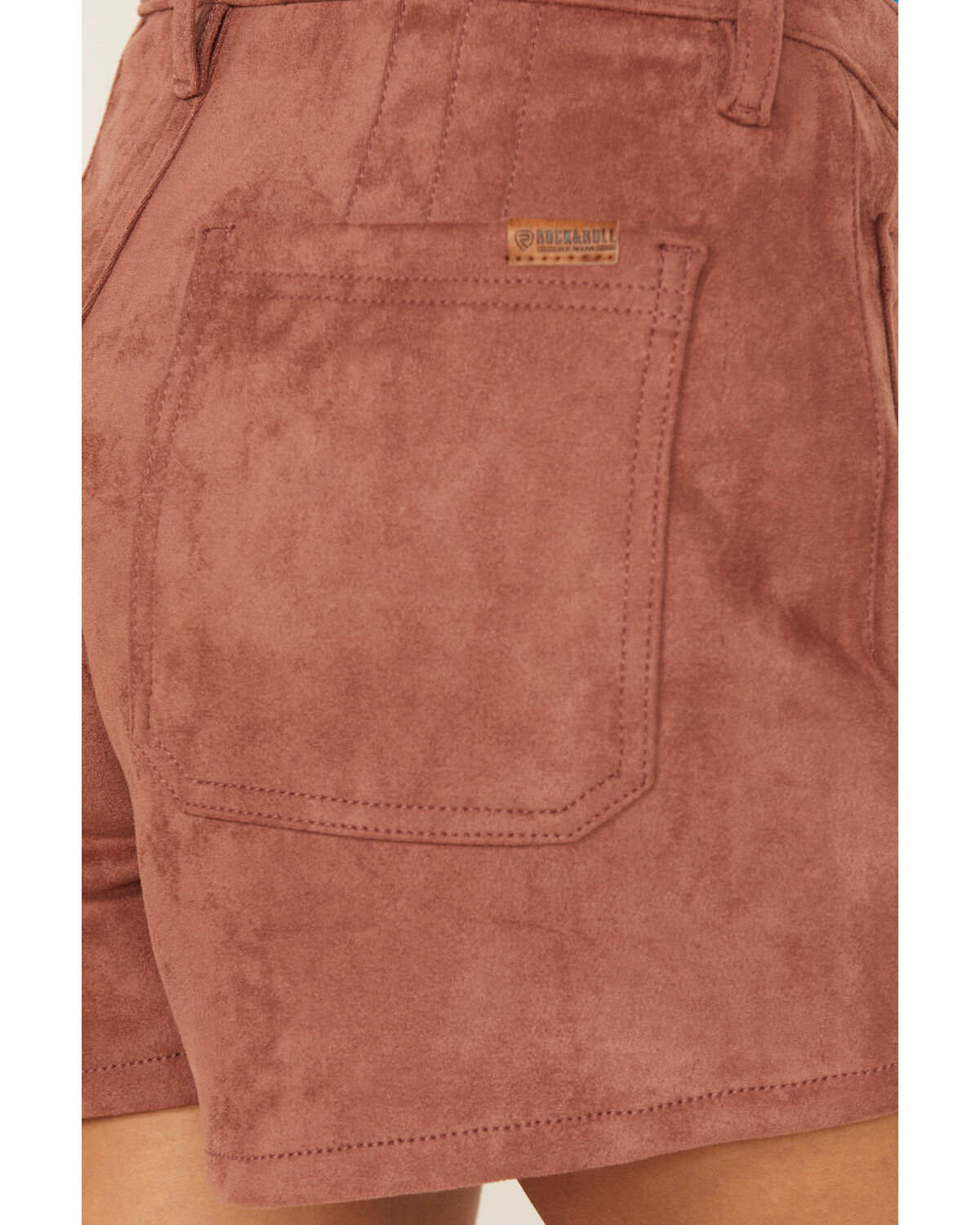 Product Name:  Rock & Roll Denim Women's High Rise Star Microsuede Shorts