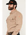Image #2 - Hawx Men's FR Woven Long Sleeve Button-Down Work Shirt, Khaki, hi-res