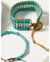 Image #2 - Shyanne Women's Beaded Pull Tie Bracelet Set - 2 Piece, Turquoise, hi-res