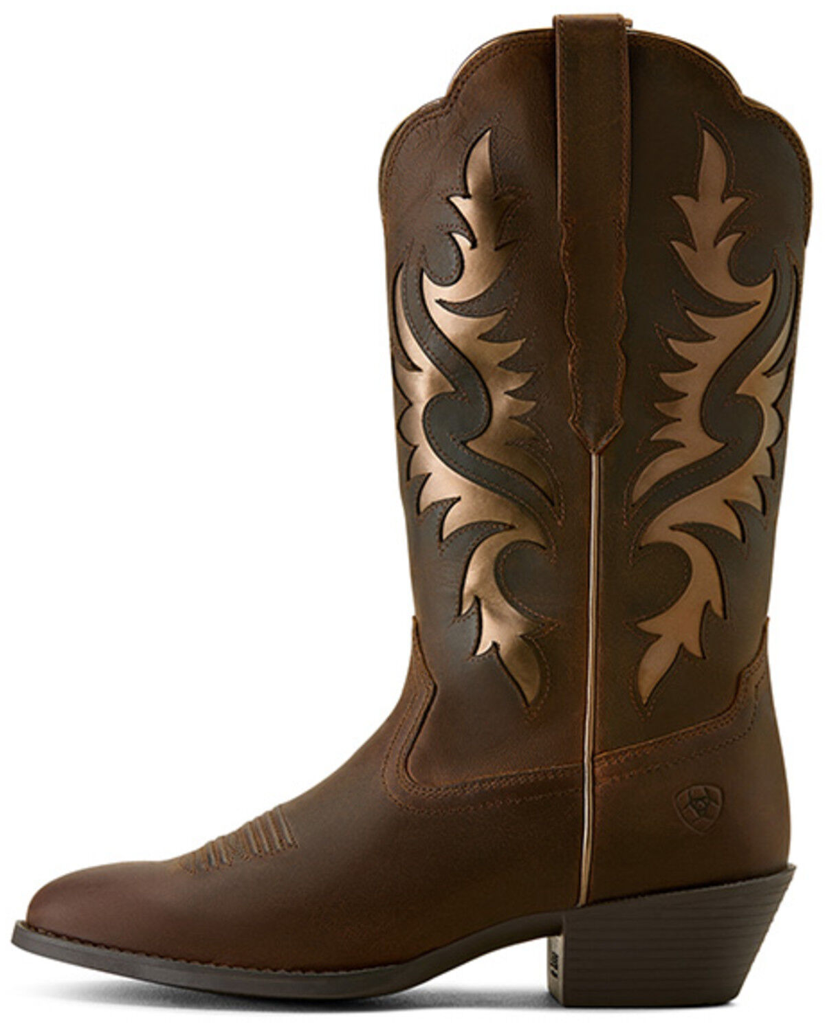 Image #2 - Ariat Women's Heritage Retro Performance Western Boots - Round Toe, Brown, hi-res
