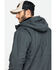 Image #5 - Hawx Men's Shadow Grey Canvas Quilted Bi-Swing Hooded Zip Front Work Jacket , , hi-res