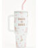 Image #1 - Boot Barn 40oz Boots in Bows Tumbler with Straw, Multi, hi-res