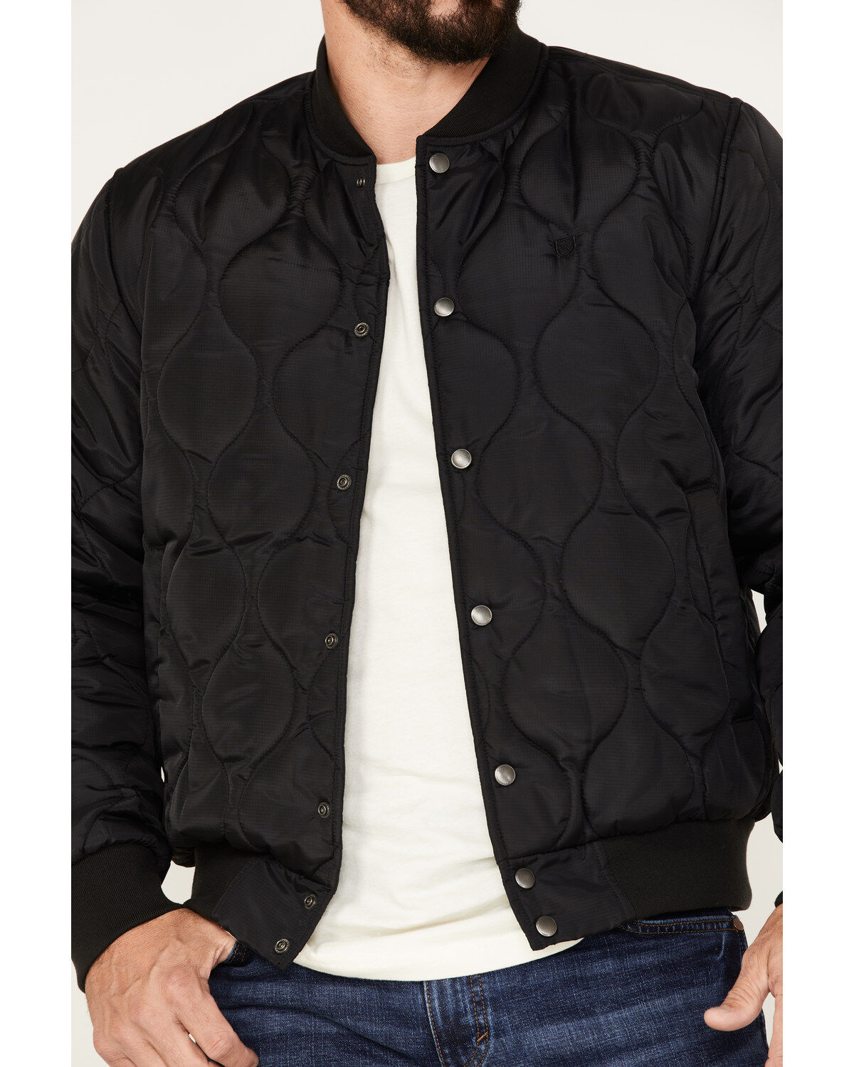 Off-White Kids Arrows quilted bomber jacket - Black
