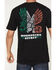 Image #4 - Moonshine Spirit Men's Mexico Eagle Short Sleeve Graphic T-Shirt, Black, hi-res