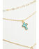 Image #2 - Shyanne Women's Lariat Layered Necklace, Gold, hi-res