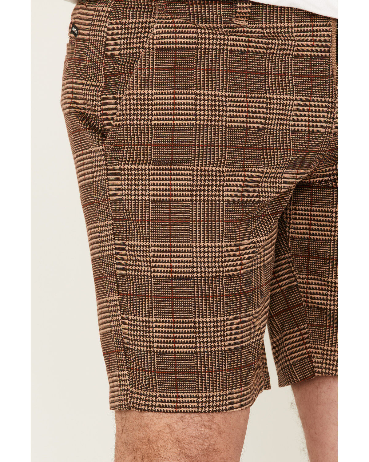 Image #2 - Brixton Men's Choice Stretch Twill Chino Shorts, Brown, hi-res