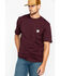 Carhartt Men's Loose Fit Heavyweight Logo Pocket Work T-Shirt, Port, hi-res