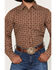 Image #3 - Gibson Trading Co Men's Easy Rider Check Print Long Sleeve Button-Down Western Shirt, Brown, hi-res