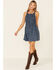 Image #1 - Free People Women's Petunia Mini Dress, Black, hi-res