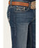 Image #4 - Rock & Roll Denim Men's Pistol Dark Vintage Wash Stackable Bootcut Rigid Denim Jeans, , hi-res