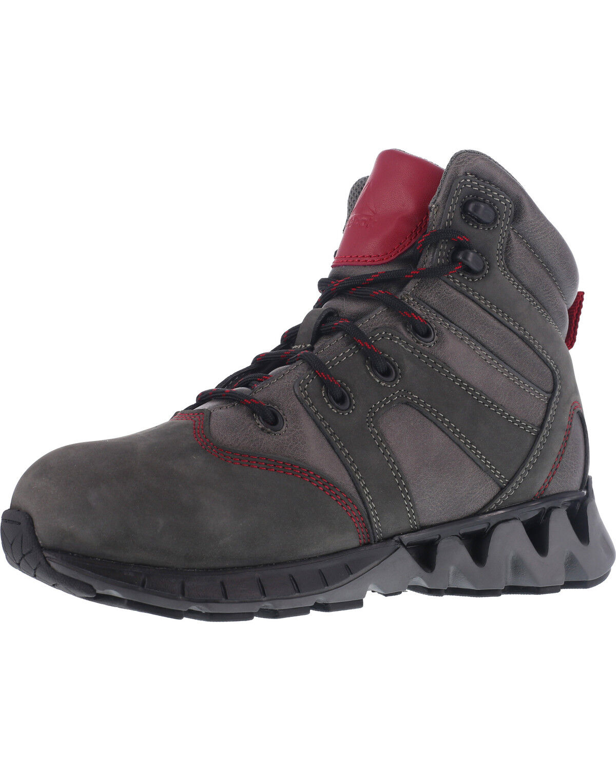 Image #2 - Reebok Women's ZigKick Waterproof Hiker Work Boots - Carbon Toe, Grey, hi-res