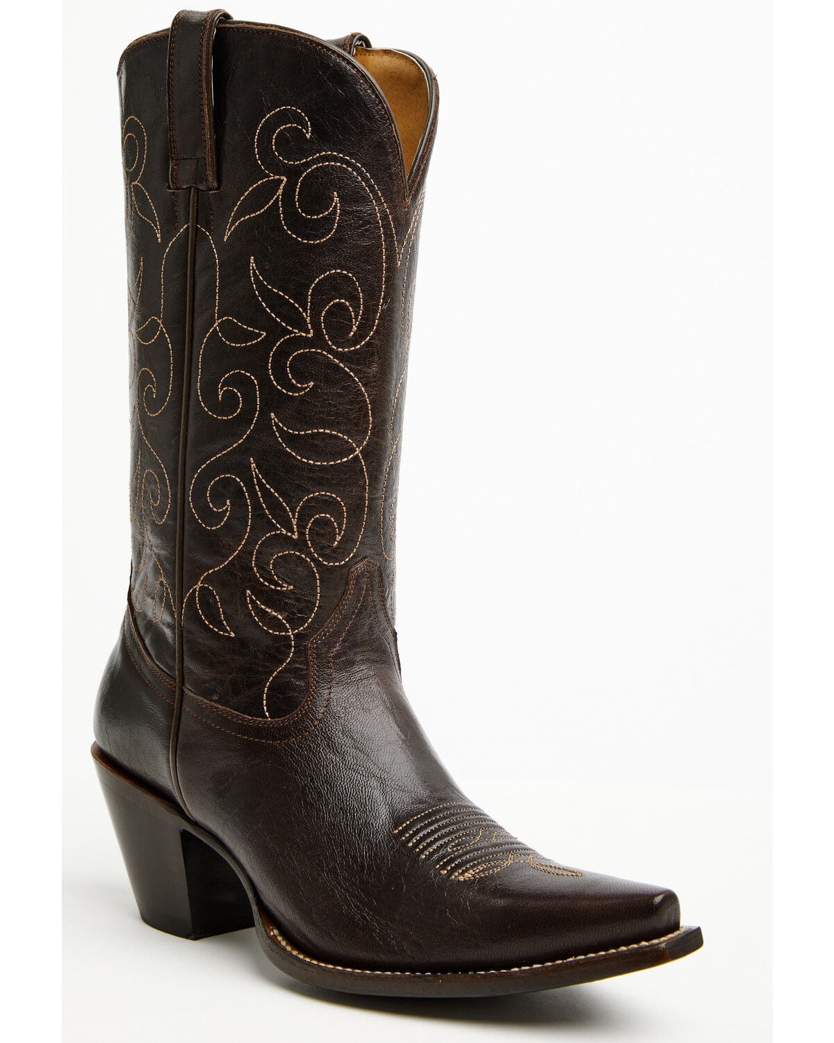 Shyanne Women's Sierra Western Boots - Snip Toe, Brown, hi-res