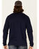 Image #4 - North River Men's Moleskin Crew Long Sleeve T-Shirt, Blue, hi-res