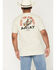 Image #1 - Ariat Men's Ride 'Em Cowboy Short Sleeve Graphic T-Shirt, Natural, hi-res