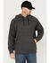 Image #1 - Hawx Men's Embossed Hooded Sweatshirt, Charcoal, hi-res