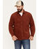 Brixton Men's Porter Long Sleeve Waffle Corduroy Button Down Shirt, Dark Orange, hi-res