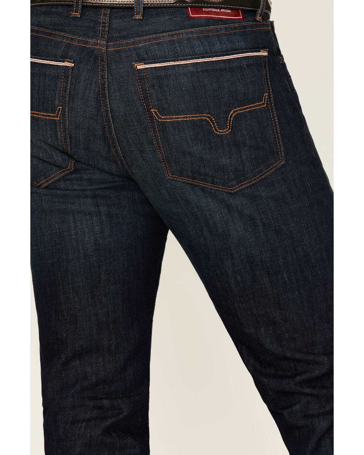 Image #4 - Kimes Ranch Men's Roger Dark Wash Stretch Slim Bootcut Jeans, Blue, hi-res