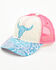 Image #1 - Trenditions Women's Catchfly Steerhead Paisley Print Baseball Cap , Pink, hi-res