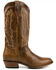 Image #2 - El Dorado Men's Embroidered Design Western Boots - Round Toe, Chocolate, hi-res