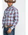 Image #3 - Wrangler Retro Men's Ombre Large Plaid Long Sleeve Western Shirt , , hi-res