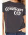 Image #3 - Wrangler Retro Women's Cowboys Cry Short Sleeve Graphic Tee, Blue, hi-res