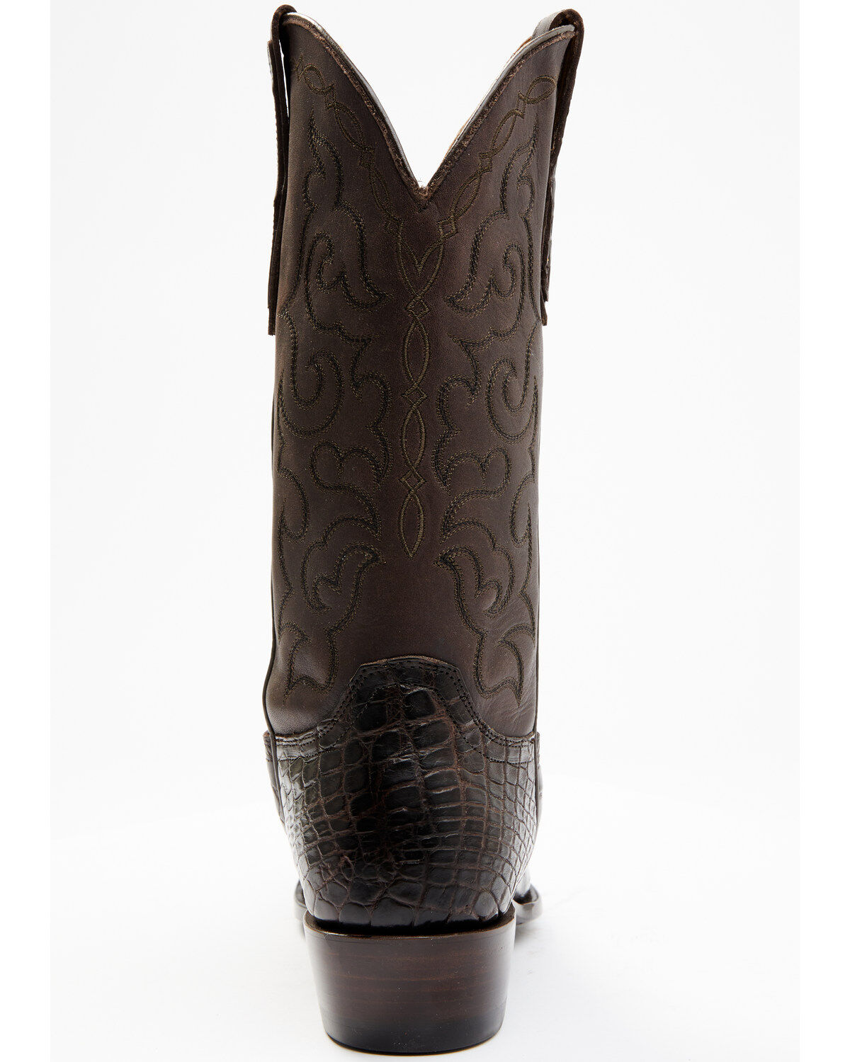Image #5 - Cody James Men's Exotic American Alligator Western Boots - Round Toe, Chocolate, hi-res