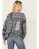Jen's Pirate Booty Women's Roma Storm Chariot Floral Print Ruffle Top, Black, hi-res