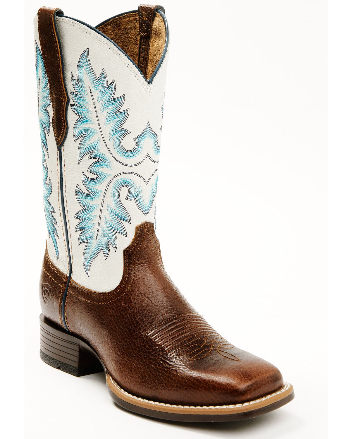 Ariat Women's Canyon Point Performance Western Boots - Broad Square Toe, Tan, hi-res