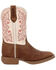 Image #2 - Durango Girls' Shyloh Western Boots - Broad Square Toe, Tan, hi-res